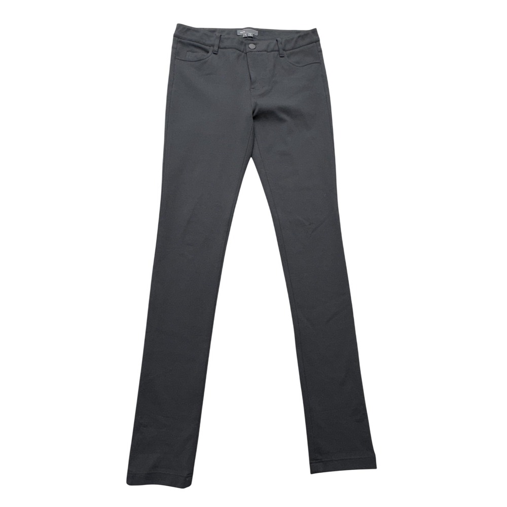 Vince Ponte Jegging Pants Womens 4 Black Slim Ankle Stretch Zip V1560-20679